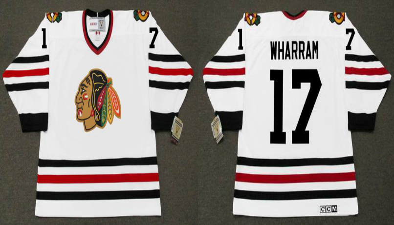 2019 Men Chicago Blackhawks #17 Wharram white CCM NHL jerseys->chicago blackhawks->NHL Jersey